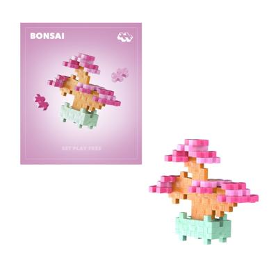 Plus Plus Plant packs - pink bonsai plus-plus flowers & plants (4339)