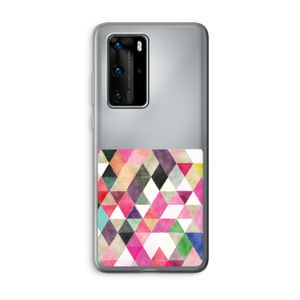 Gekleurde driehoekjes: Huawei P40 Pro Transparant Hoesje