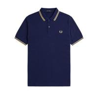 Fred Perry - Twin Tipped Poloshirt - French Navy/ Ice Cream - thumbnail