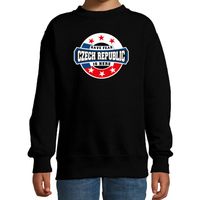 Have fear Czech republic is here / Tsjechie supporter sweater zwart voor kids