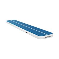 Opblaasbare Gymmat - 600 x 100 x 20 cm - 300 kg - blauw / wit