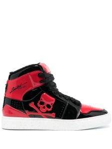 Philipp Plein baskets montantes Skull & Bones - Noir