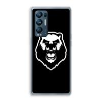 Angry Bear (black): Oppo Find X3 Neo Transparant Hoesje