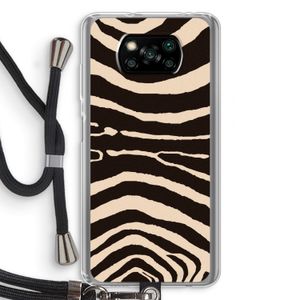 Arizona Zebra: Xiaomi Poco X3 NFC Transparant Hoesje met koord