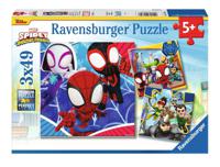 Spidey And His Amazing Friends Children's Jigsaw Puzzle (3 X 49 Pieces)