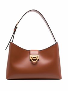 Ferragamo sac porté épaule Trifolio en cuir - Marron