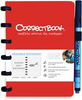 Correctbook A6 Original: uitwisbaar / herbruikbaar notitieboek, gelijnd, Horizon Red (rood) - thumbnail
