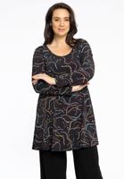 Yoek Tuniek Wide Bottom BIJOU | Zwart | Maat 38/40