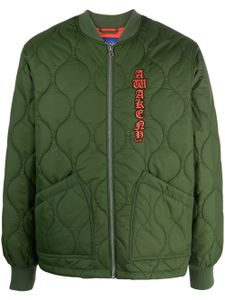 Awake NY veste bomber à logo appliqué - Vert
