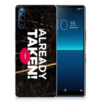 Sony Xperia L4 | Siliconen hoesje | met naam Already Taken Black Sony Xperia L4 | Siliconen hoesje | met naam Already Taken Black