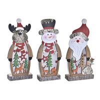 Verlichte decoratie DKD Home Decor Kerstmis (18 x 7 x 40,5 cm) (3 Stuks)