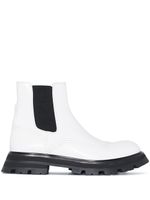 Alexander McQueen bottines chelsea Wander en cuir - Blanc - thumbnail