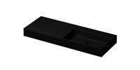 Wastafel INK United 1200x450x110 mm Mat zwart 0206464