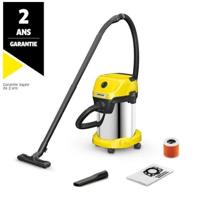 KARCHER WD 3 S V-19/4/20 nat- en droogzuiger - 19 L roestvrijstalen tank - 1000W (Blowerfunctie)