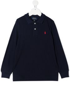 POLO RALPH LAUREN KIDS polo à patch logo - Bleu