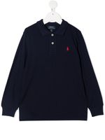 POLO RALPH LAUREN KIDS polo à patch logo - Bleu