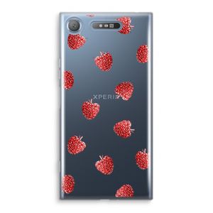 Framboosjes: Sony Xperia XZ1 Transparant Hoesje