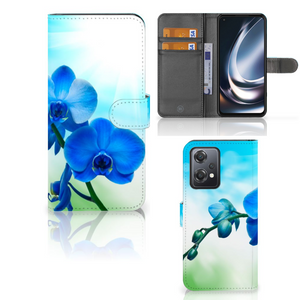 OnePlus Nord CE 2 Lite Hoesje Orchidee Blauw - Cadeau voor je Moeder