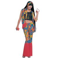 Hippie flower power kleding vrouwen 40 (L)  - - thumbnail