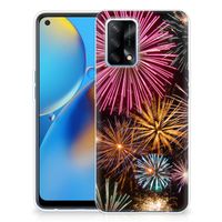 OPPO A74 4G Silicone Back Cover Vuurwerk - thumbnail
