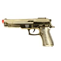 Verkleed speelgoed pistool - goud - geheim agent/gangster thema - 22 cm Verkleed speelgoed pistool - goud - geheim agent/gangster thema - 22 cm