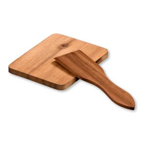 Kesper onderzetters voor gourmet pannetjes - 16x - luxe acacia hout - 10 x 8 cm - gelakt