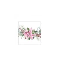 Ambiente servetten 25cm pink poinsettia