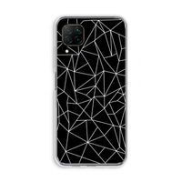 Geometrische lijnen wit: Huawei P40 Lite Transparant Hoesje