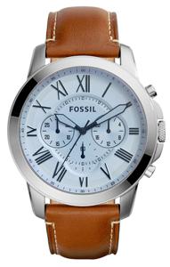 Horlogeband Fossil FS5184 Leder Cognac 22mm