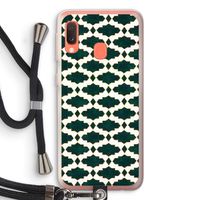 Moroccan tiles: Samsung Galaxy A20e Transparant Hoesje met koord