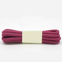 Reflecterende schoenveters ronde sneakers schoenveters Kids volwassen outdoor Sportschoen veters lengte: 140cm (Rose Red)