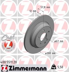 Remschijf Coat Z 400551120