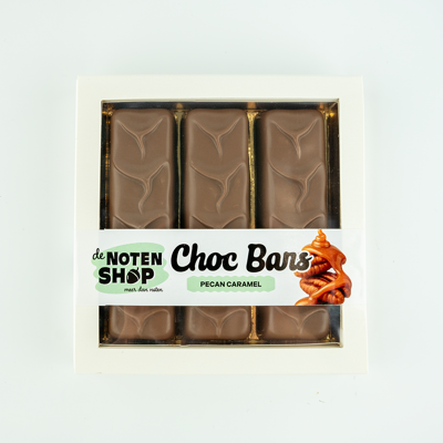 Choc bars pecan/karamel 3 stuks