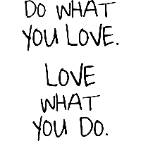 Do what you love - Muursticker