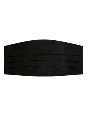 ETRO ceinture de smoking en soie à pois - Noir