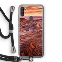 Mars: Samsung Galaxy A11 Transparant Hoesje met koord