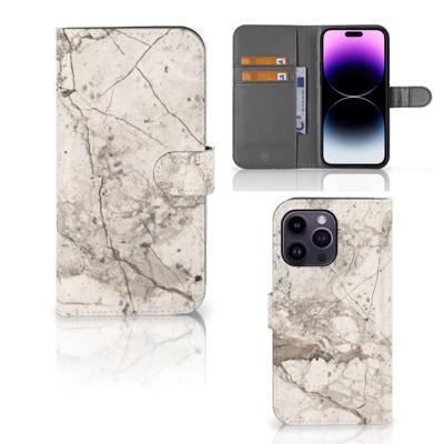 iPhone 15 Pro Max | Bookcase | Marmer Beige