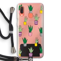Sanseveria: Samsung Galaxy A20e Transparant Hoesje met koord
