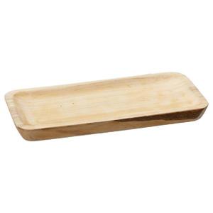 Rechthoekig kaarsenbord/kaarsenplateau hout 35 x 3 x 17 cm   -