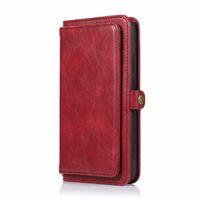 iPhone XR hoesje - Bookcase - Afneembaar 2 in 1 - Backcover - Pasjeshouder - Portemonnee - Kunstleer - Rood