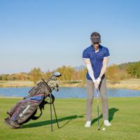 Complete Herrem Golfclubset 11-Delige Set Golfclubs Rechtshandig met Draagtas en Regenhoes - thumbnail