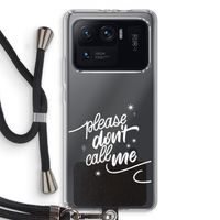 Don't call: Xiaomi Mi 11 Ultra Transparant Hoesje met koord