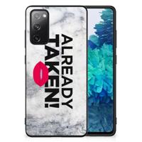 Samsung Galaxy S20 FE | Telefoon Hoesje | met tekst Already Taken White