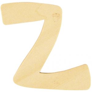 Houten namen letter Z 6 cm