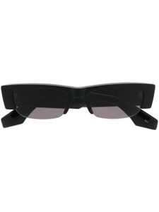 Alexander McQueen Eyewear lunettes de soleil rectangulaires à logo - Noir