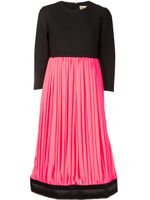 Comme Des Garçons robe mi-longue colour block - Noir