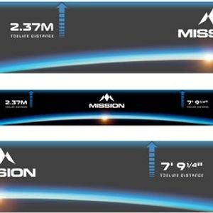 Mission Throw Line Oche Sticker Horizon