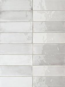Wandtegel wit Sartoria Tbrick 16x5cm rain glans gerectificeerd