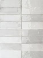 Wandtegel wit Sartoria Tbrick 16x5cm rain glans gerectificeerd