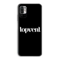 Topvent Zwart: Xiaomi Redmi Note 10 5G Transparant Hoesje
